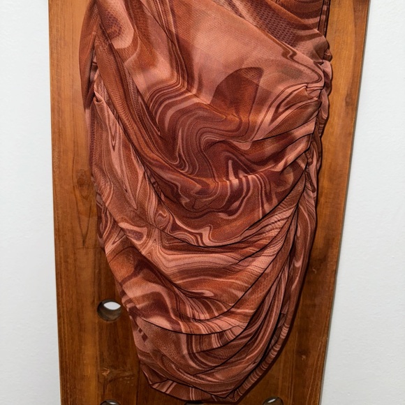 House of CB Clementine Swirl Print Cutout Mini Dress - Picture 6 of 15